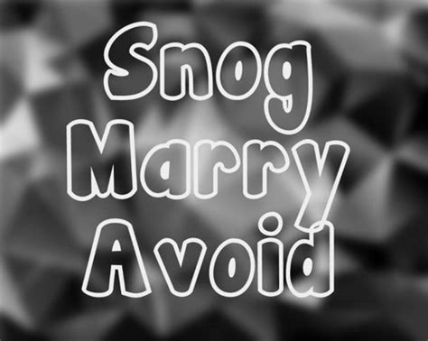 snog marry avoid wiki